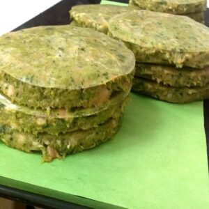 Hamburger di pollo con spinaci