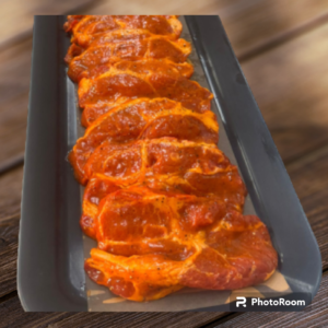 Coppa in salsa rossa